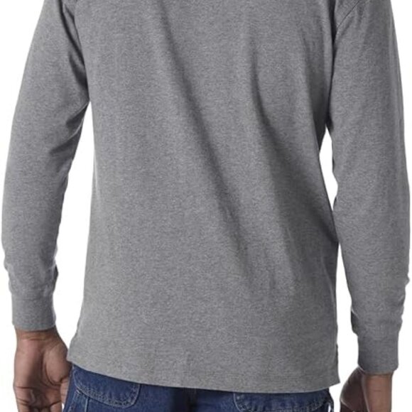 Lot of 3 Brand New w/ Tags Wrangler Men's Long Sleeve Henley Charcoal Gray 4X - Picture 3 of 4